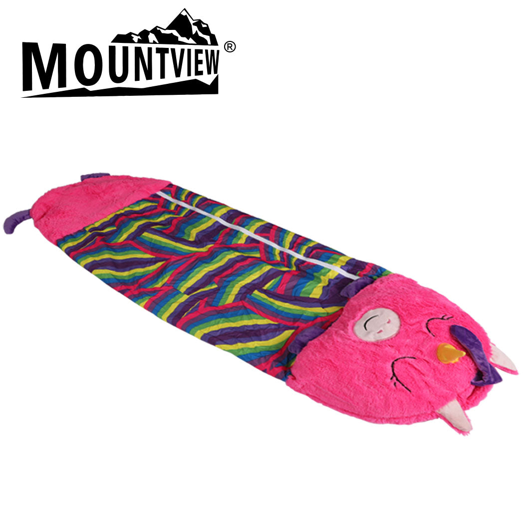 Mountview Sleeping Bag Child Pillow Kids Bags Happy Napper Gift Unicorn 180cm L